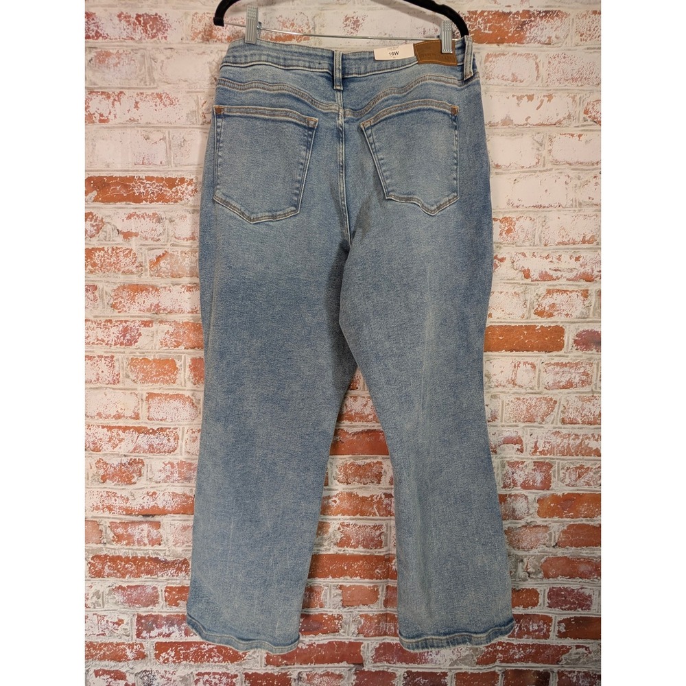 Judy Blue Vintage Straight Jeans Women 16W Blue High Waist NWT - Picture 3 of 9